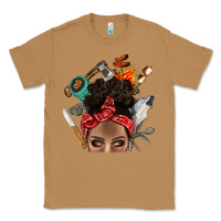 Toasted Coconut Wild Camping Afro Messy Bbs Classic Tee - BundleAndBundleShop