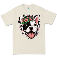 Bone french bulldog floral Premium Tee - Jasminsmagicworld
