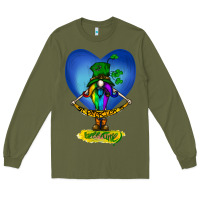 Army Green St Patricks Day Gnome Long Sleeve Tee - Bettercallsaul
