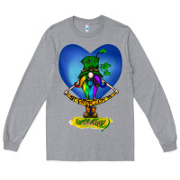 Heather Grey St Patricks Day Gnome Long Sleeve Tee - Bettercallsaul