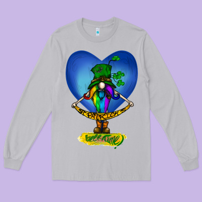 St Patricks Day Gnome Long Sleeve Tee Designed By Bettercallsaul