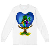 White St Patricks Day Gnome Long Sleeve Tee - Bettercallsaul
