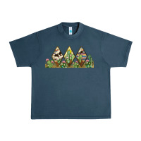 Midnight Navy cactus cowhide serape Urban Heavy Tee - JahusDesignShop