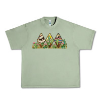 Oil Green cactus cowhide serape Urban Heavy Tee - JahusDesignShop
