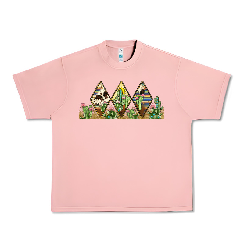 Cactus Cowhide Serape Urban Heavy Tee by JahusDesignShop | Teevron