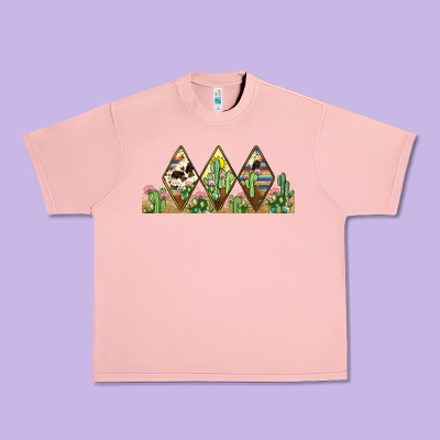 Cactus Cowhide Serape Urban Heavy Tee Designed By Jahusdesignshop