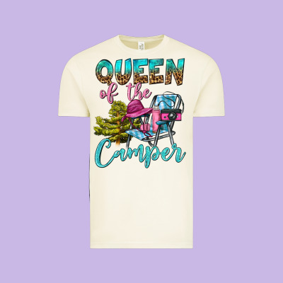 Queen Of The Camper Vintage Tee Designed By Bundleandbundleshop