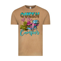 Vintage Camel Queen Of The Camper Vintage Tee - BundleAndBundleShop