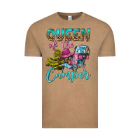 Vintage Coffee Queen Of The Camper Vintage Tee - BundleAndBundleShop