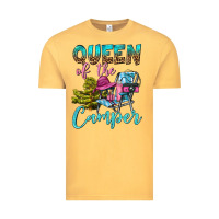 Vintage Mustard Queen Of The Camper Vintage Tee - BundleAndBundleShop