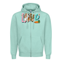 Seafoam Love Easter Rabbit Easter Day Zipper Hoodie - HowdyJamesFarm