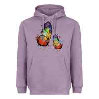 Lavender rainbow butterfly pride Heavyweight Hoodie - FaDigitalArtStudio