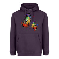 Plum rainbow butterfly pride Heavyweight Hoodie - FaDigitalArtStudio