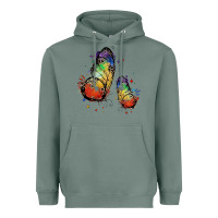 Sage rainbow butterfly pride Heavyweight Hoodie - FaDigitalArtStudio