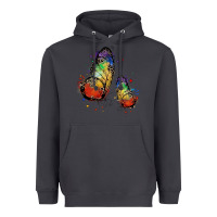 Smoke rainbow butterfly pride Heavyweight Hoodie - FaDigitalArtStudio
