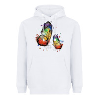 White rainbow butterfly pride Heavyweight Hoodie - FaDigitalArtStudio
