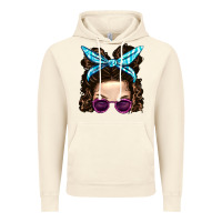 Vintage Artic Messy Bun Mom And Pink Leopard Sunglasses Vintage Hoodie - BundleAndBundleShop
