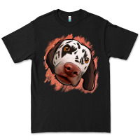 Black dalmatians peach glitter background Premium Tee - Jasminsmagicworld