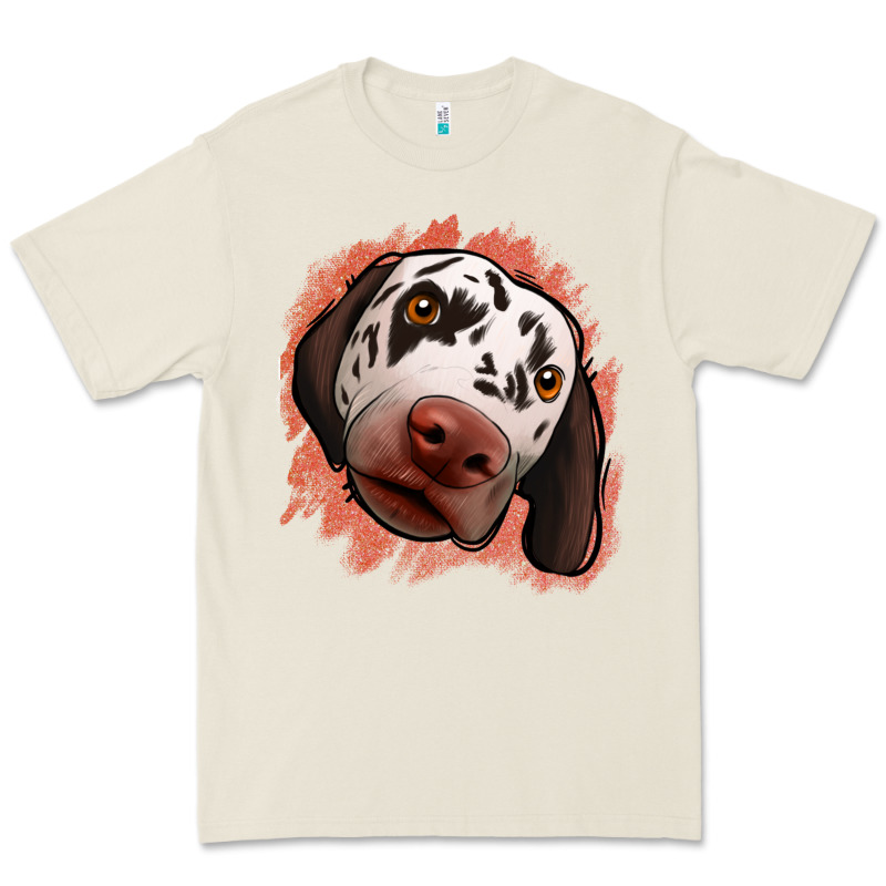 Dalmatians Peach Glitter Background Premium Tee by Jasminsmagicworld | Teevron