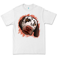 White dalmatians peach glitter background Premium Tee - Jasminsmagicworld