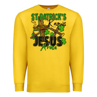 Lemon St. Patrick's knows Jesus arose Premium Sweatshirt - FaDigitalArtStudio