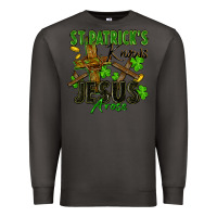 Smoke St. Patrick's knows Jesus arose Premium Sweatshirt - FaDigitalArtStudio