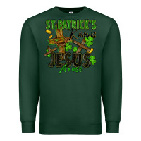 Sports Green St. Patrick's knows Jesus arose Premium Sweatshirt - FaDigitalArtStudio