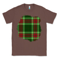 Chestnut Christmas Tartan Patch Classic Tee - BundleAndBundleShop