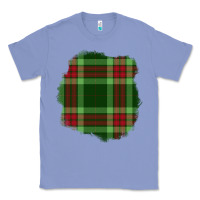 Colony Blue Christmas Tartan Patch Classic Tee - BundleAndBundleShop
