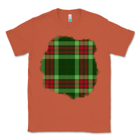 Copper Christmas Tartan Patch Classic Tee - BundleAndBundleShop