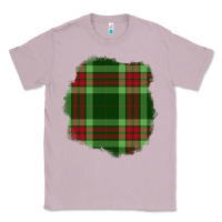 Lilac Christmas Tartan Patch Classic Tee - BundleAndBundleShop