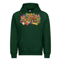 Forest Green basketball sister Urban Hoodie - CowhideDigitalArt