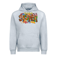 Heather Grey basketball sister Urban Hoodie - CowhideDigitalArt