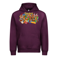 Mauve Wine basketball sister Urban Hoodie - CowhideDigitalArt