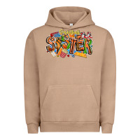 Pigment Burro basketball sister Urban Hoodie - CowhideDigitalArt
