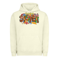 Pigment Pistachio basketball sister Urban Hoodie - CowhideDigitalArt