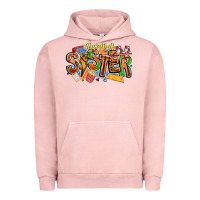 Pigment Salmon basketball sister Urban Hoodie - CowhideDigitalArt