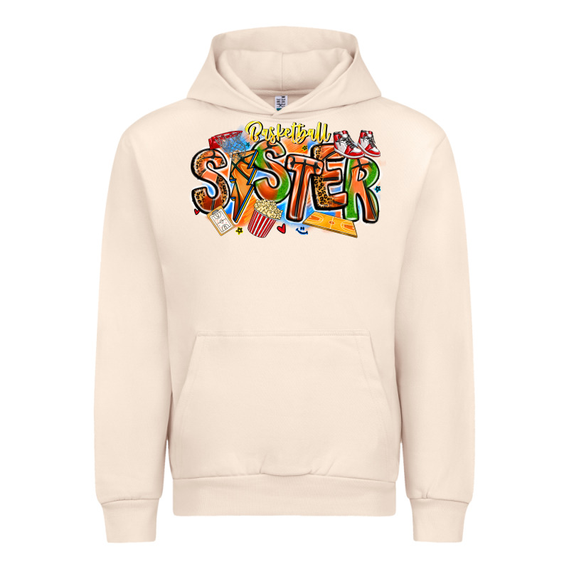 Basketball Sister Urban Hoodie by CowhideDigitalArt | Teevron