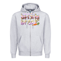 Heather Grey Spring break Easter Day Zipper Hoodie - HowdyJamesFarm