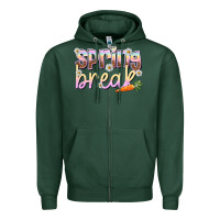Sports Green Spring break Easter Day Zipper Hoodie - HowdyJamesFarm
