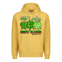 Antique Gold St. Patrick's Not lucky simply blessed Premium Hoodie - OliviaCreatesArt