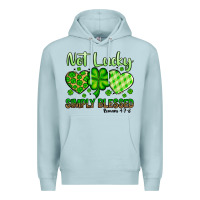 Blue Mist St. Patrick's Not lucky simply blessed Premium Hoodie - OliviaCreatesArt