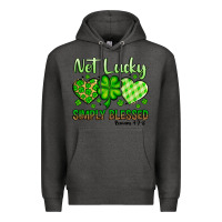 Charcoal Heather St. Patrick's Not lucky simply blessed Premium Hoodie - OliviaCreatesArt