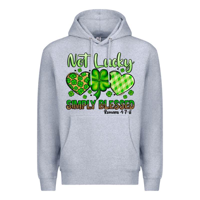 St. Patrick's Not Lucky Simply Blessed Premium Hoodie by OliviaCreatesArt | Teevron