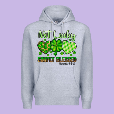 St. Patrick's Not Lucky Simply Blessed Premium Hoodie Designed By Oliviacreatesart
