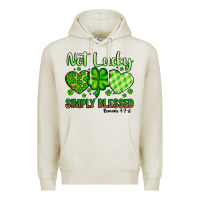 Oatmeal Heather St. Patrick's Not lucky simply blessed Premium Hoodie - OliviaCreatesArt