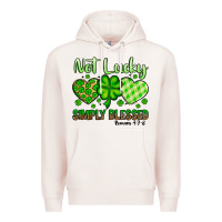 Pale Pink St. Patrick's Not lucky simply blessed Premium Hoodie - OliviaCreatesArt