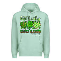 Seafoam St. Patrick's Not lucky simply blessed Premium Hoodie - OliviaCreatesArt