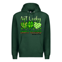 Sports Green St. Patrick's Not lucky simply blessed Premium Hoodie - OliviaCreatesArt