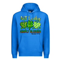 True Royal St. Patrick's Not lucky simply blessed Premium Hoodie - OliviaCreatesArt